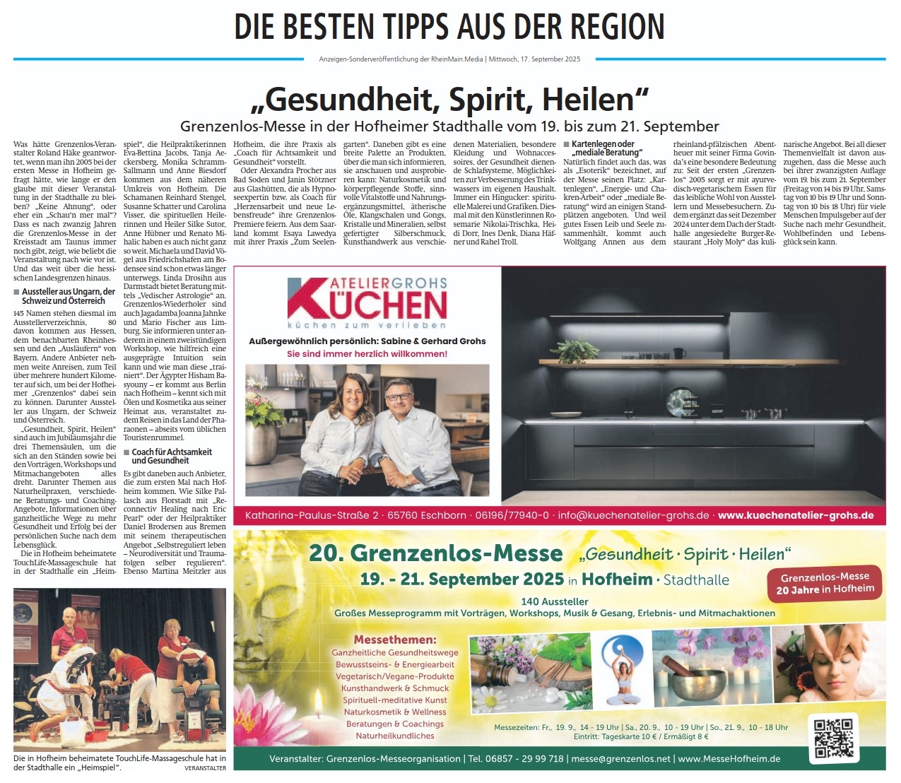 Faz 17.09.2025 Werbeanzeige Messe kleiner